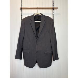 Lauren Ralph Lauren Men’s Black Wool Blazer Single Breasted Office Size 42L